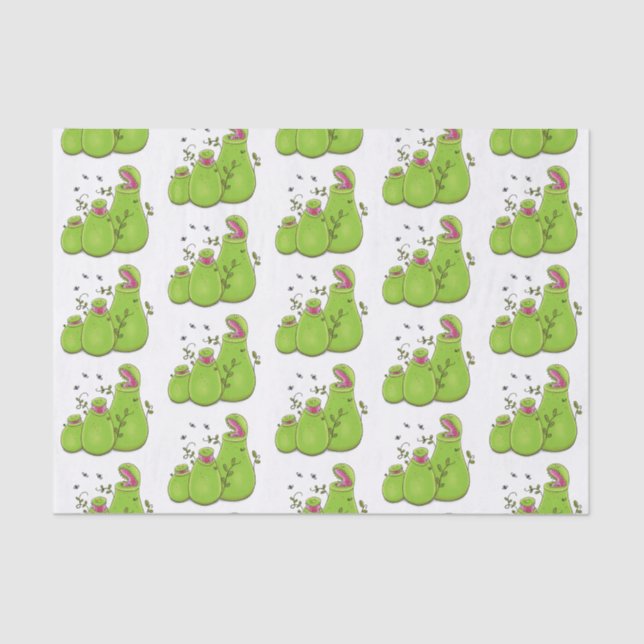 Papel De Seda Fundido personalizado de plantas de jardinería ver (Anverso)