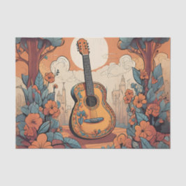 Papel De Seda Funky Guitar Decoupage Tissue Paper