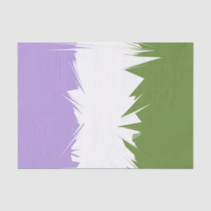 Papel De Seda Funky Spiky ZigZag Resumen Bandera del Orgullo de 