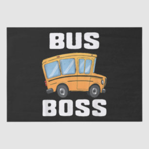 Papel De Seda Funny Bus Boss School Bus Driver