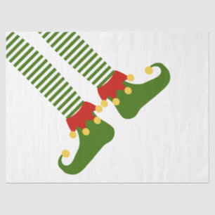 Papel De Seda Funny Elf Holiday Festividad de navidad Diversión