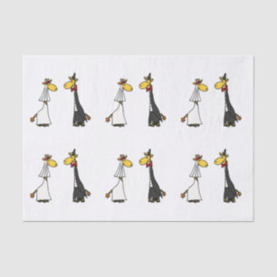 Papel De Seda Funny Giraffe Boda Tissue Paper