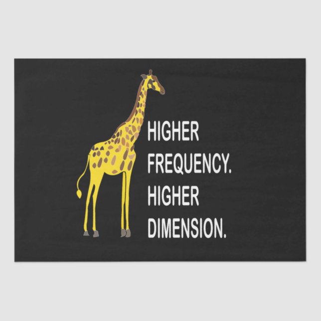 Papel De Seda Funny Giraffe Pun (Anverso)