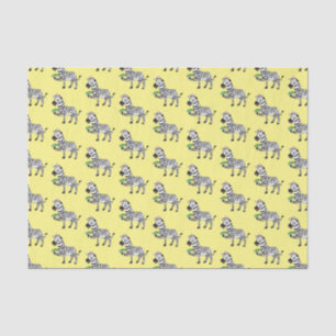 Papel De Seda Funny ilustracion de personalizado de cebra