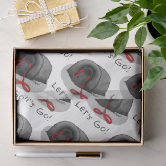 Papel De Seda Funny Let's Go! for a Walk Pekingese Dog (black)