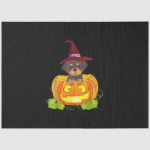Papel De Seda Funny Rottweiler Calabaza Halloween Costume Lover 