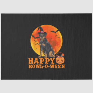 Papel De Seda Funny Rottweiler Happy Halloween Perro Amantes de 