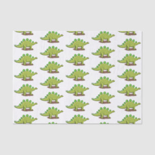 Papel De Seda Funny stegosaurus dinosaur personalizado