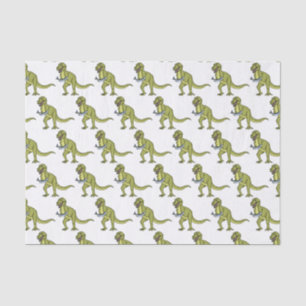 Papel De Seda Funny T rex dinosaur ilustracion
