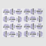 Papel De Seda Funny Vintage Birthday<br><div class="desc">Divertido papel de tela de cumpleaños personalizado para cualquier cumpleaños,  cambia el texto usted mismo cuando usted pide</div>