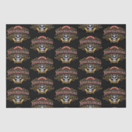Papel De Seda Funny Vintage Knucklehead Academy Skull