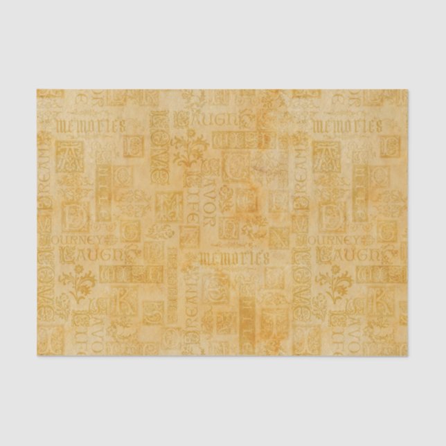 Papel De Seda Furioso Inspirador Verse Faux Gold (Anverso)