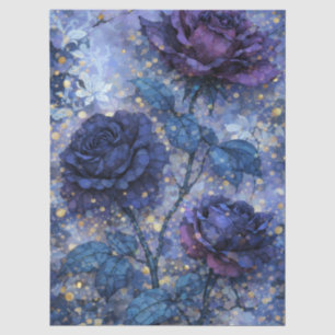 Papel De Seda Fusión floral abstracta mosaico-expressionista