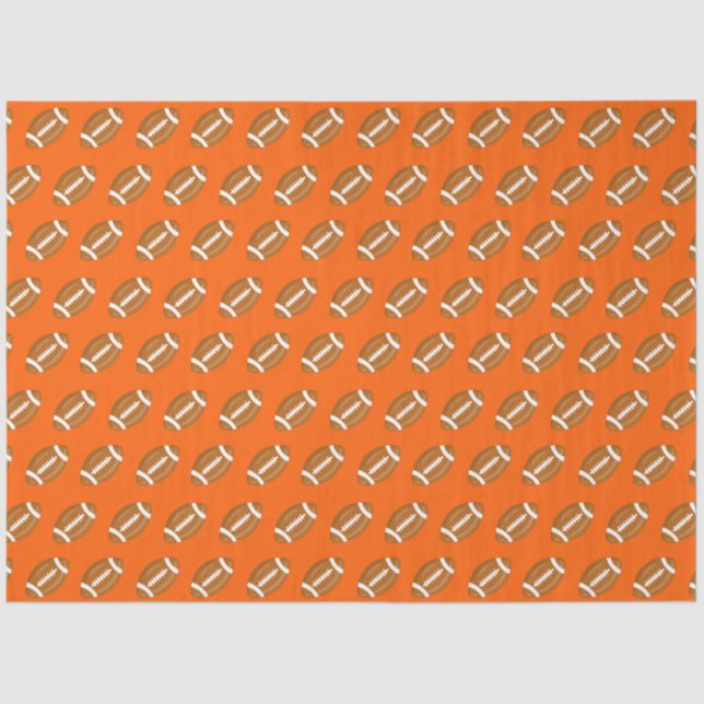 Papel De Seda Fútbol americano en Naranja (Anverso)