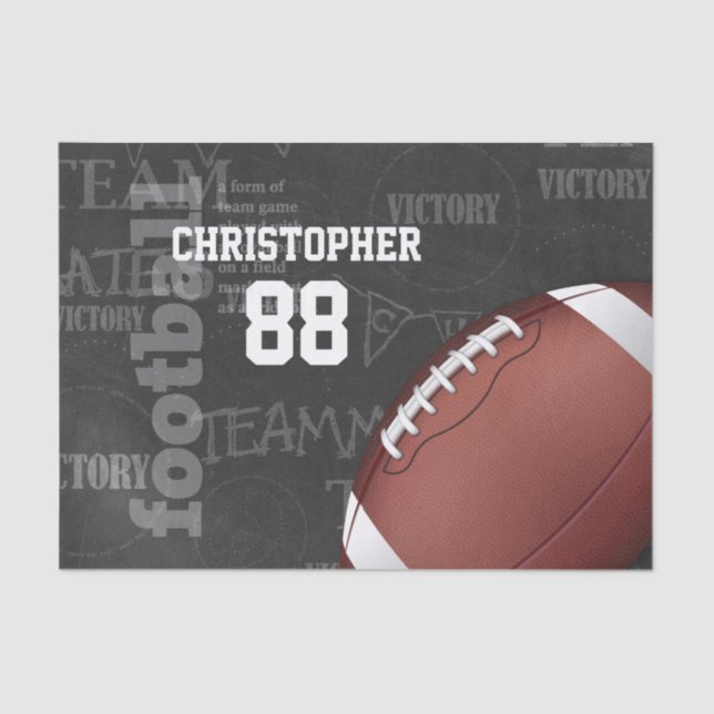 Papel De Seda Fútbol Americano Personalizado (Anverso)
