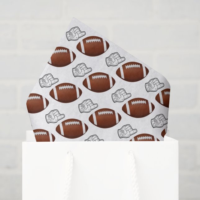 Papel De Seda Fútbol de descenso de primer año Cumpleaños (Bolsa de regalo)