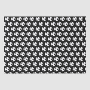 Papel De Seda Fútbol moderno niño cumpleaños niños negro