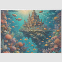 Papel De Seda Futuristic scene of the Forest Landscape
