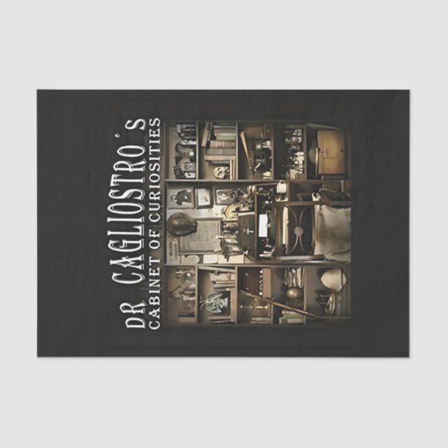 Papel De Seda Gabinete de curiosidades del Dr. Cagliostro (Anverso)