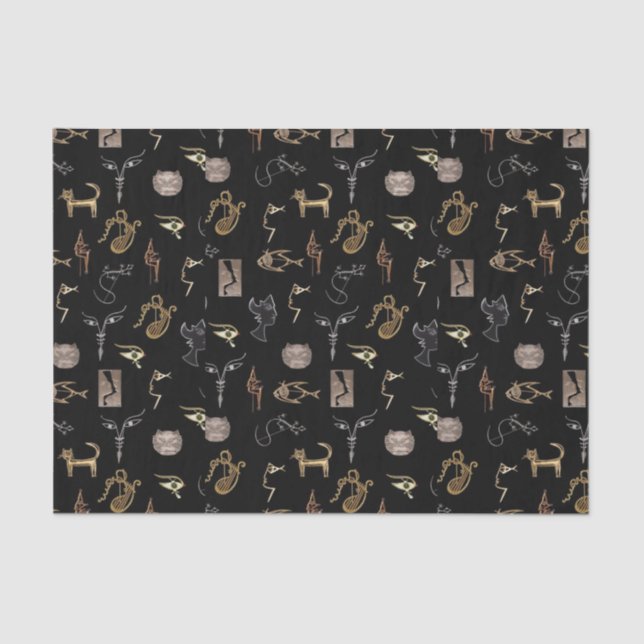 Papel De Seda Gabinete de curiosidades Pequeños artículos (Anverso)