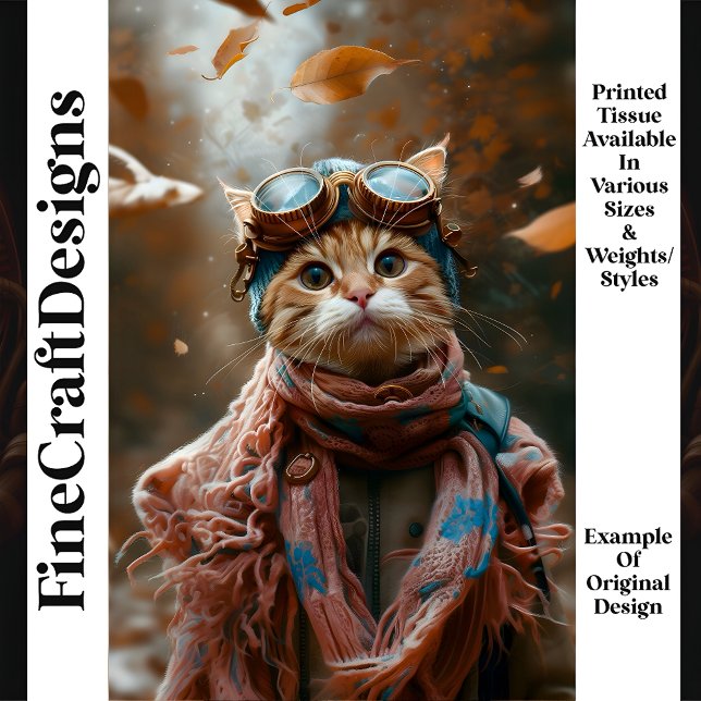 Papel De Seda Gafas de Steampunk de Gato Caprichosas y Lindas S5 (Subido por el creador)