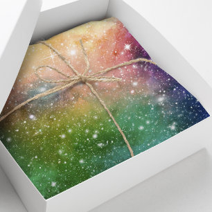 Papel De Seda Galaxia del espacio arcoiris