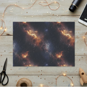 Papel De Seda Galaxia Espacial Estrellas Nebulosa