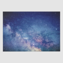 Papel De Seda Galaxia Espacio Exterior Sky Stars Celestial Azul