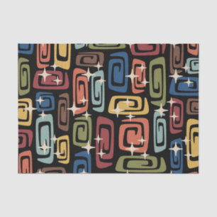 Papel De Seda Galaxias cósmicas modernas de mediados de siglo