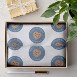 Papel De Seda Galletas de Campanas de Boda | Bridal Showers Blan