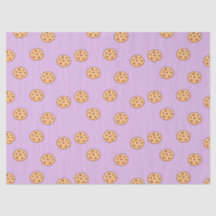 Galletas de chip de chocolate púrpura de cumpleaño