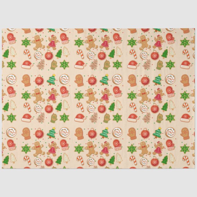 Papel De Seda Galletas de Navidad (Anverso)