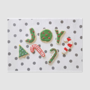 Papel De Seda Galletas de Navidades de alegría