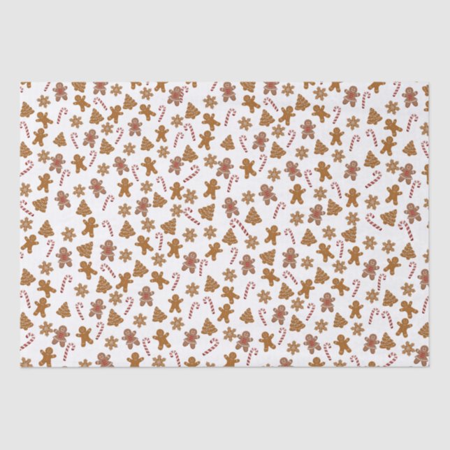 Papel De Seda Galletas de pan de jengibre y canas de canto (Anverso)