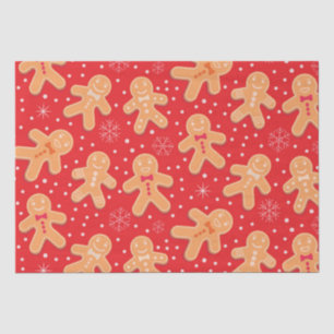 Papel De Seda Galletas divertidas de hombre de jengibre patrón e