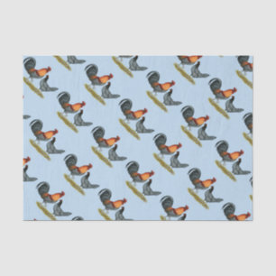 Papel De Seda Gallina Azul de Delaware