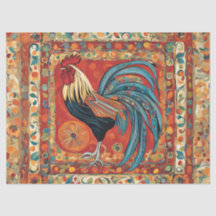 Gallo atrevido y de moda