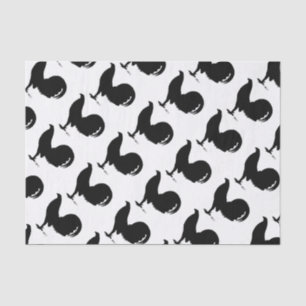Papel De Seda Gamecock Rooster Silhouette