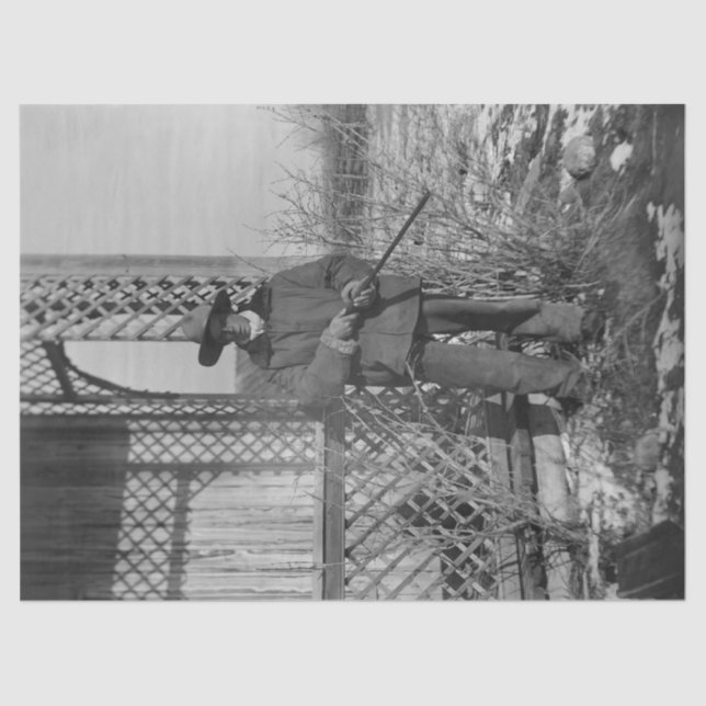 Papel De Seda Ganadero Vaquero o Forajido Canadiense del Viejo O (Anverso)