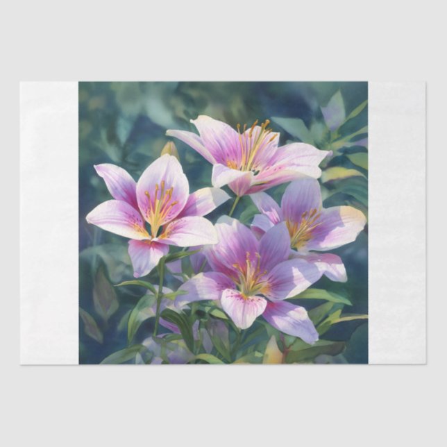 Papel De Seda Garden Lilies (Anverso)
