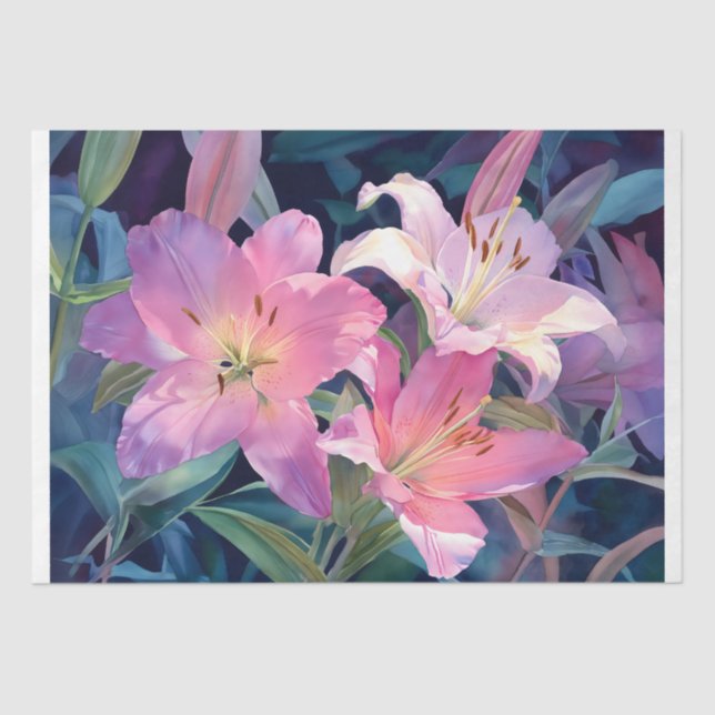Papel De Seda Garden Lilies (Anverso)
