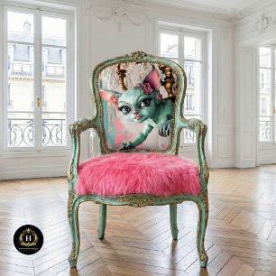 Papel De Seda Gárgola de gato gótico caprichosa decoupage