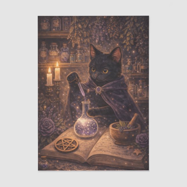 Papel De Seda Gatito de Poción Mágica (Anverso)