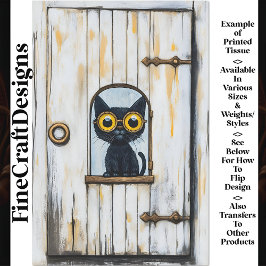 Papel De Seda Gatito de vapor + desenlace de madera con problema