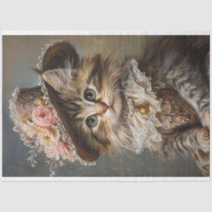 Papel De Seda Gatito en la desconchada de vestidos de época