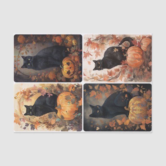 Papel De Seda Gato asustado (Anverso)