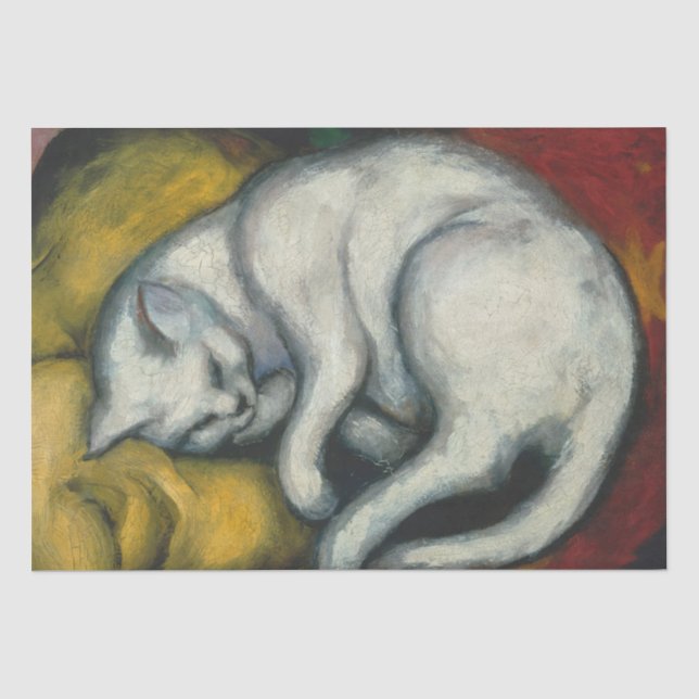 Papel De Seda Gato blanco (Anverso)
