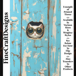 Papel De Seda Gato blanco lindo Gato Gato Gatito escondiendo des