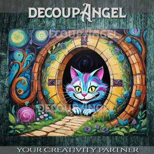 Papel De Seda Gato de Cheshire #1 - Desacuerdo-