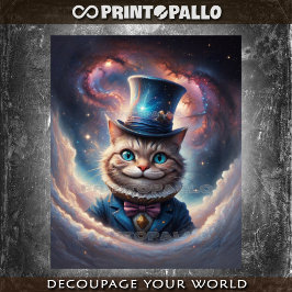Papel De Seda Gato de Cheshire, viajero espacial
